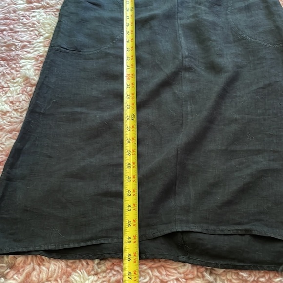 Splendid Collection Long Black Linen Dress - Picture 9 of 9